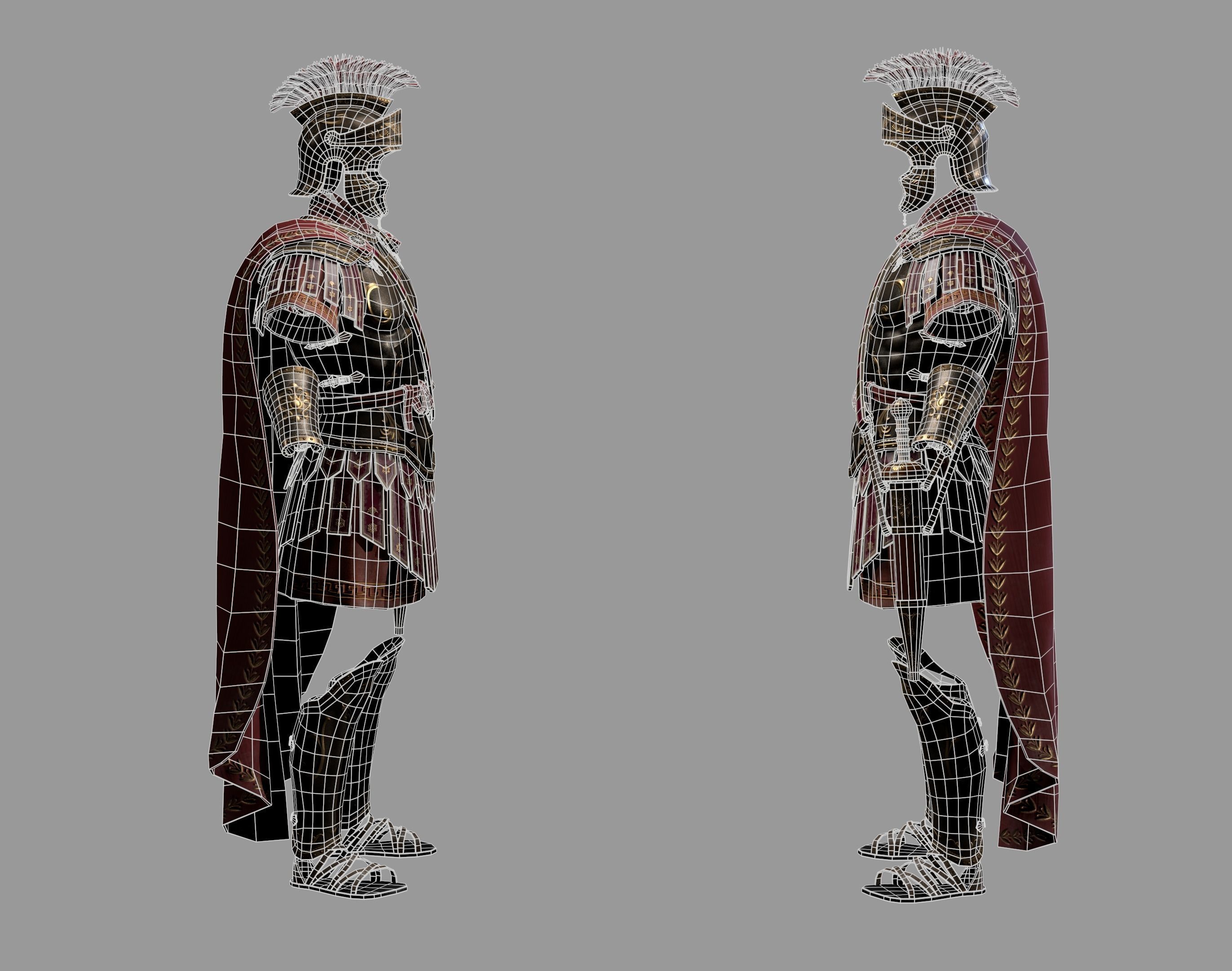 Roman Armor Update Low-poly 3D model Low-poly 3D model_18