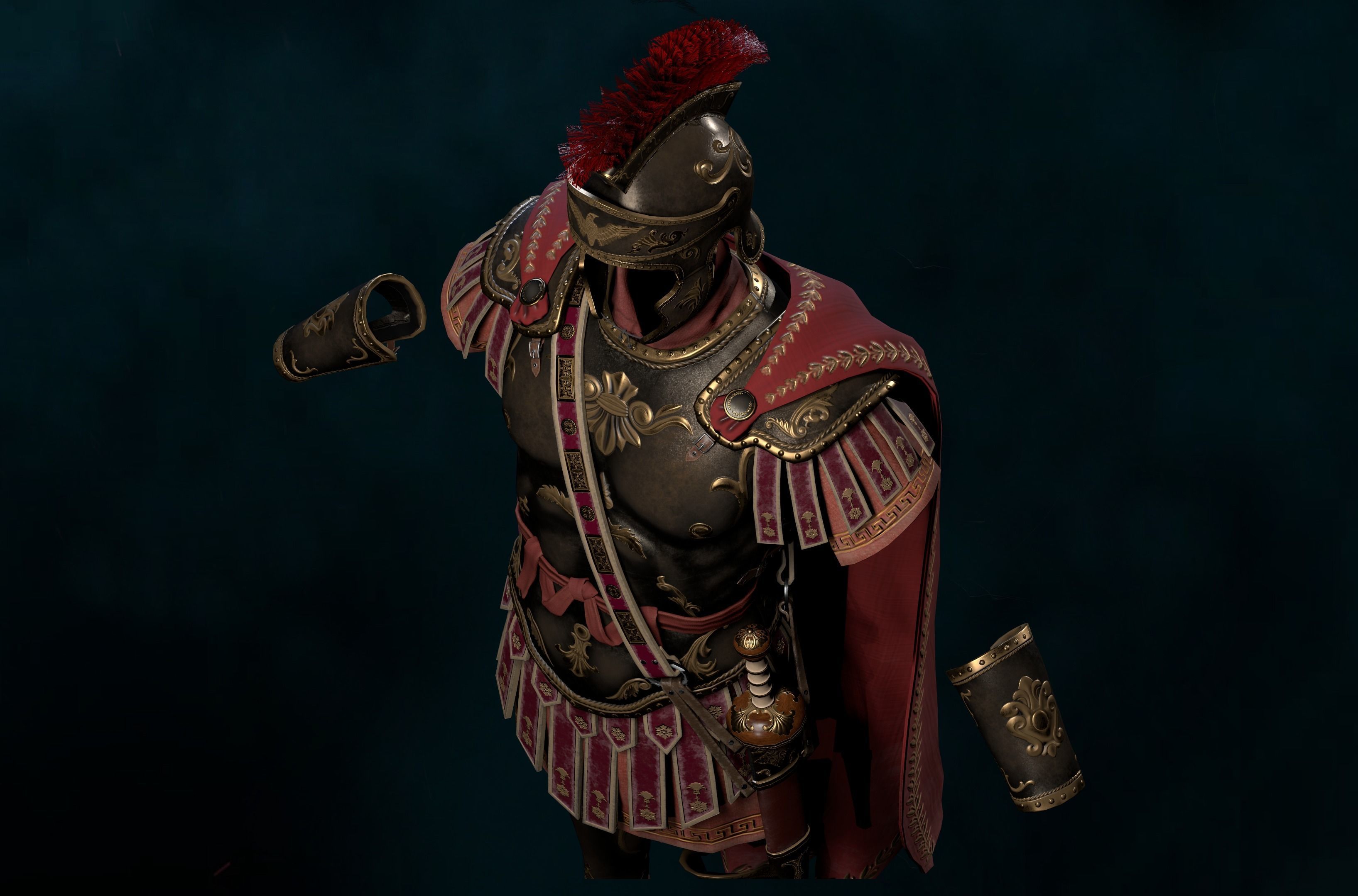 Roman Armor Update Low-poly 3D model Low-poly 3D model_5