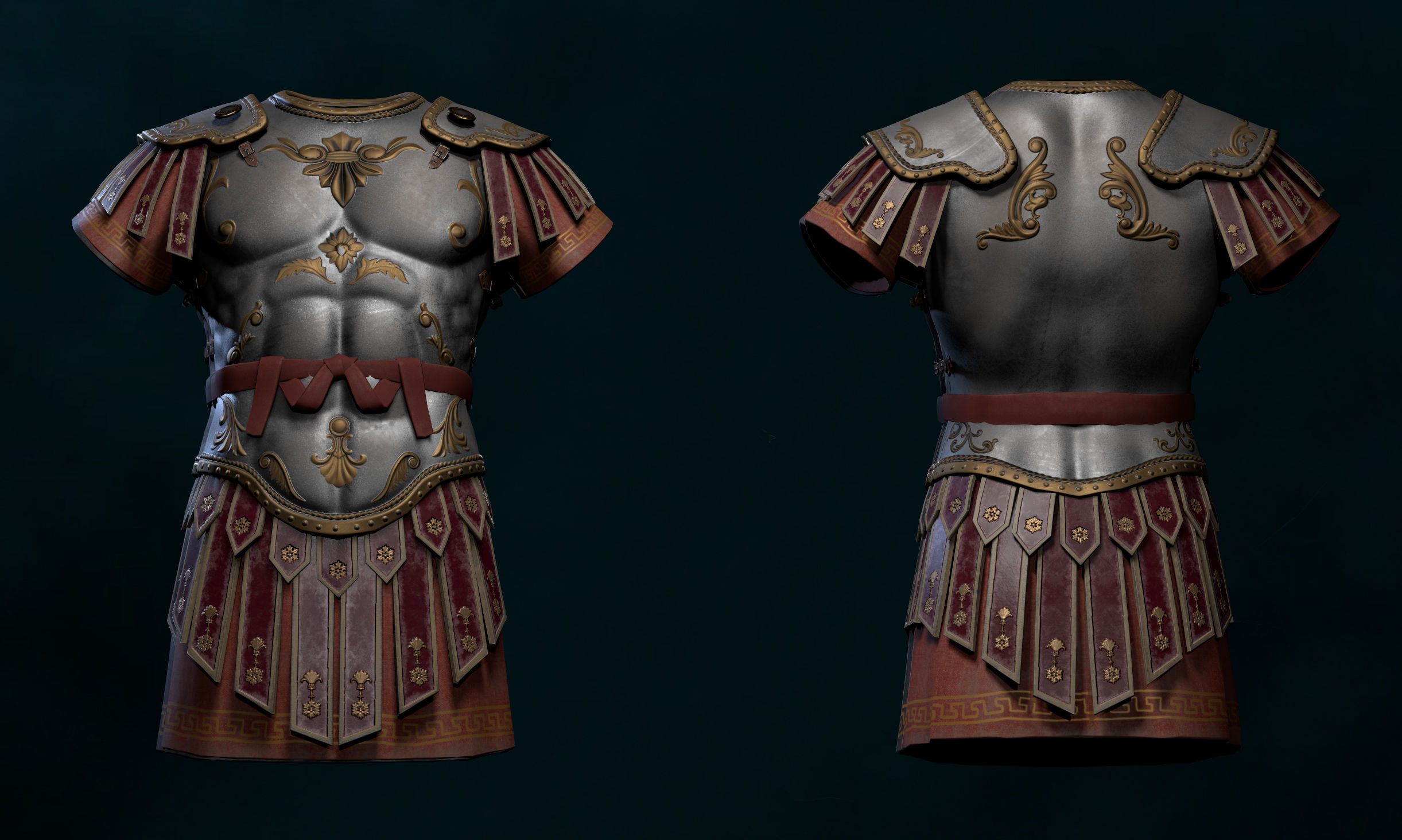 Roman Armor Update Low-poly 3D model Low-poly 3D model_13