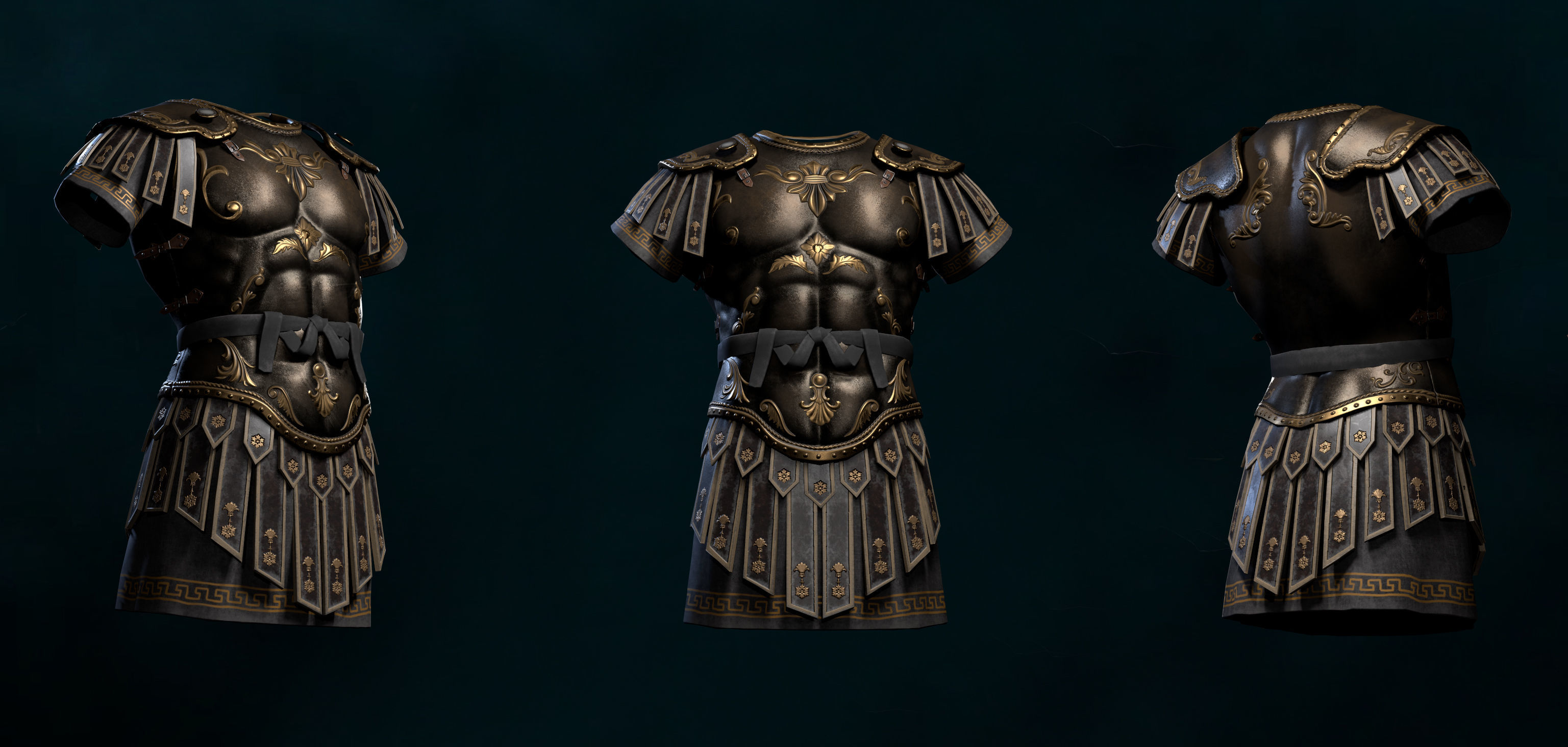 Roman Armor Update Low-poly 3D model Low-poly 3D model_6