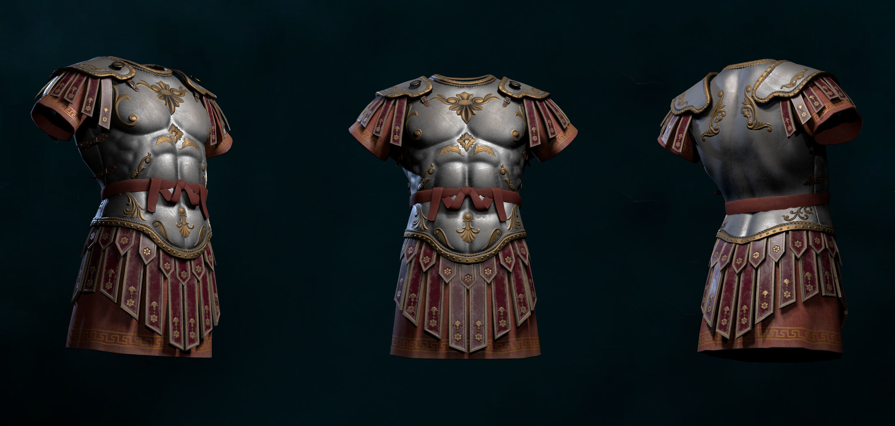 Roman Armor Update Low-poly 3D model Low-poly 3D model_9