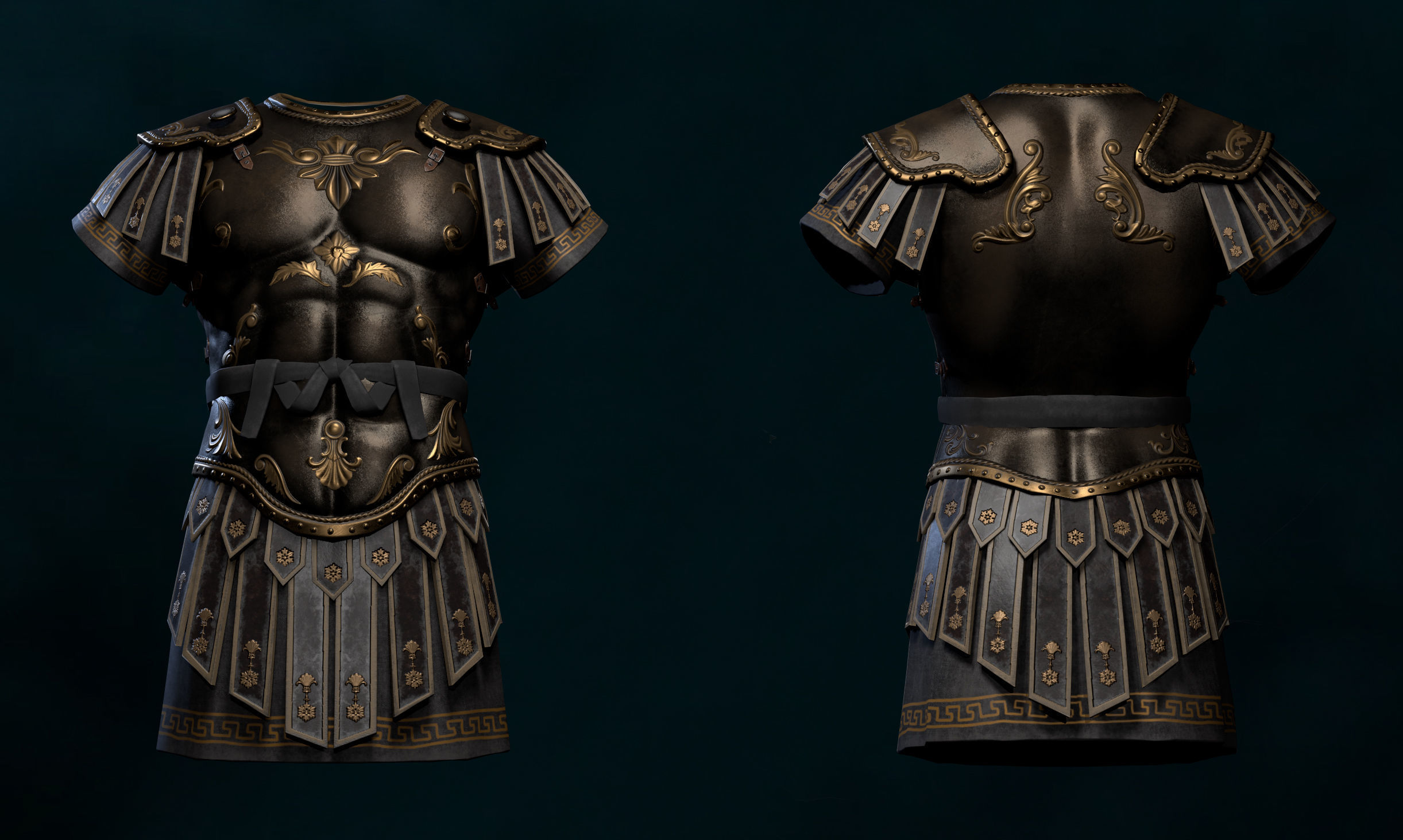 Roman Armor Update Low-poly 3D model Low-poly 3D model_10