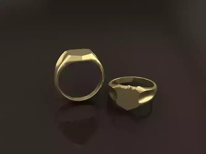 Signet Police Shield Ring Band Mix Sizes 5 6 7 8 9 10