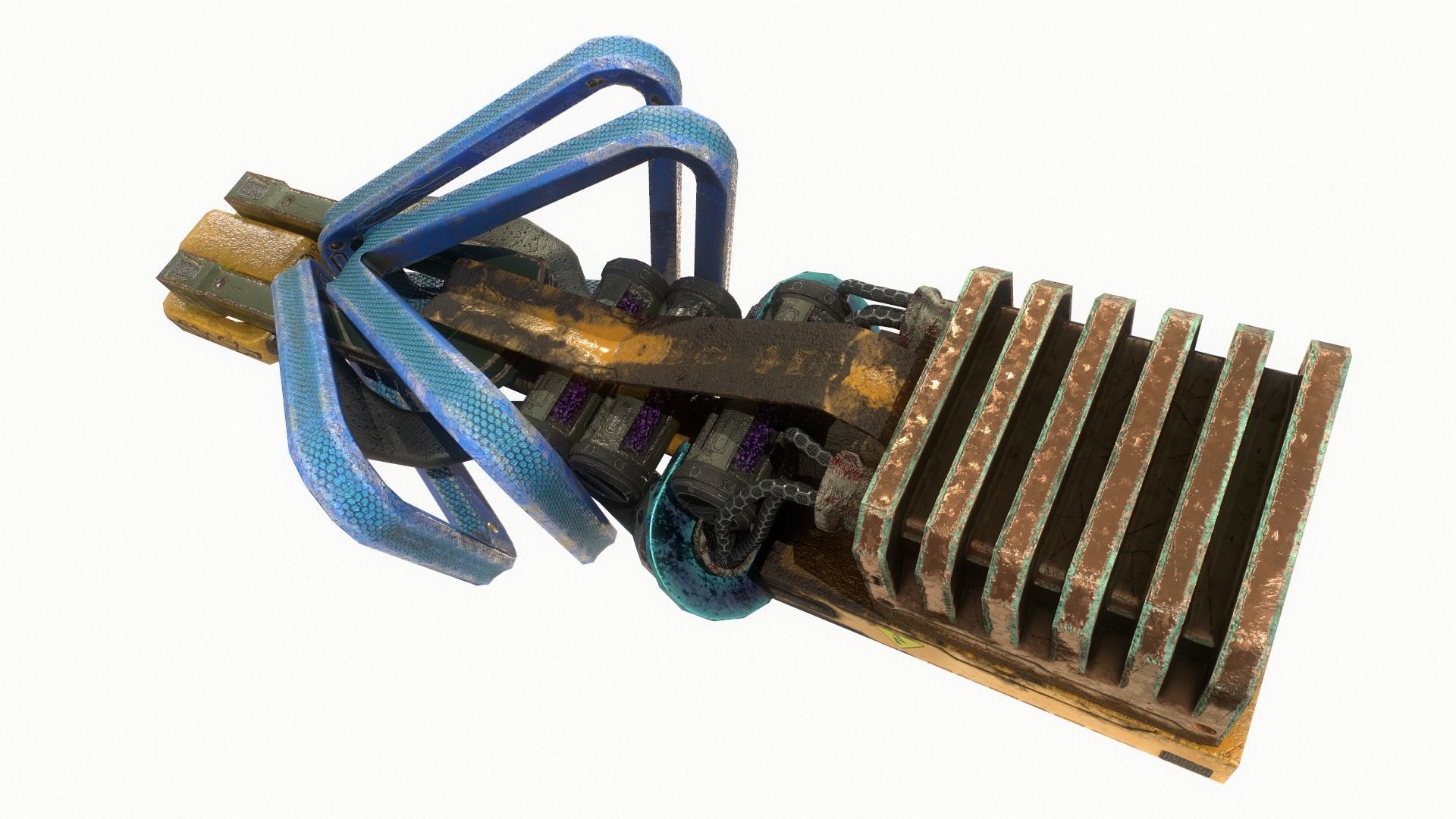 Sci Fi Gun 3 Low-poly 3D model_10