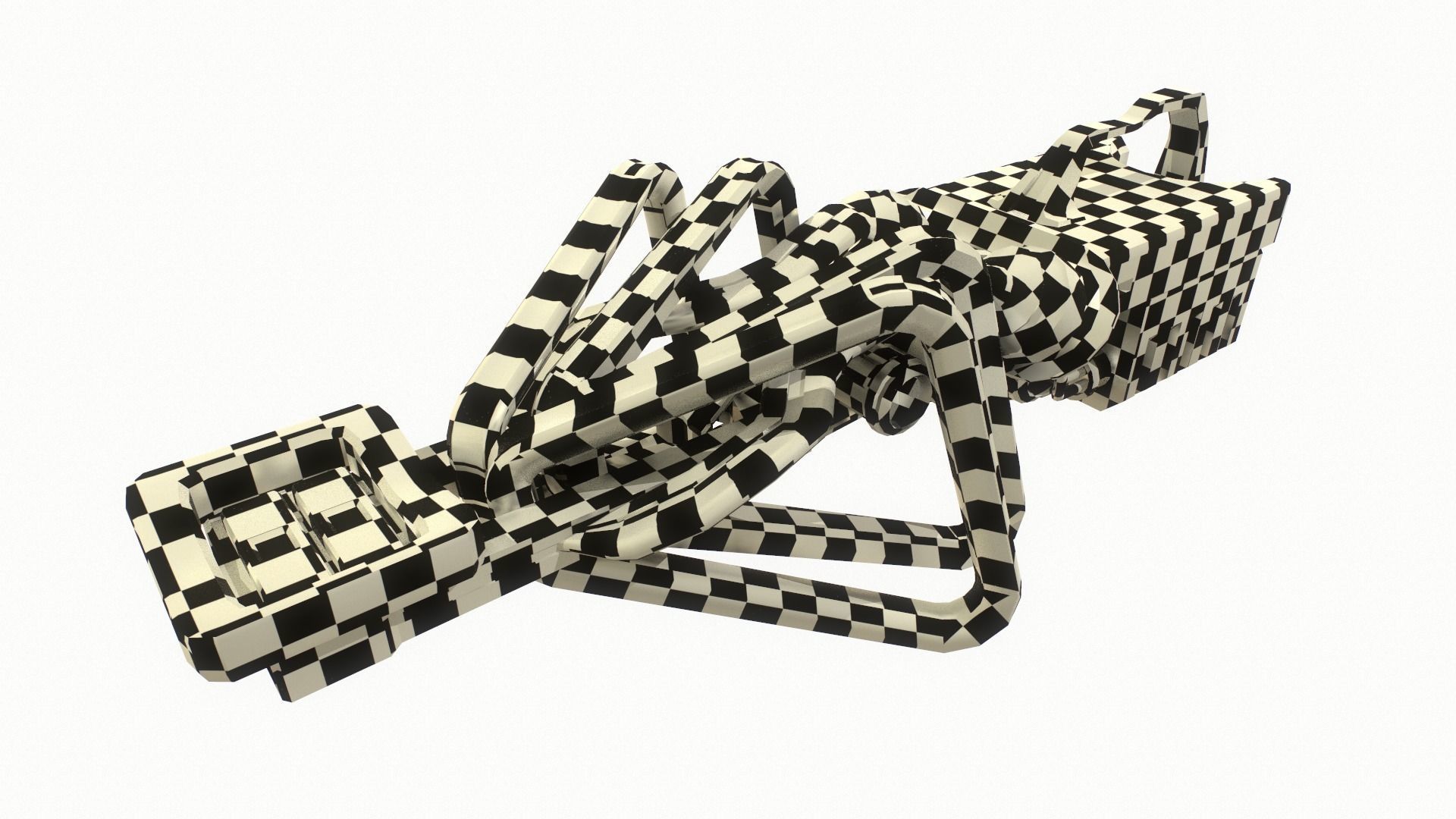 Sci Fi Gun 3 Low-poly 3D model_13