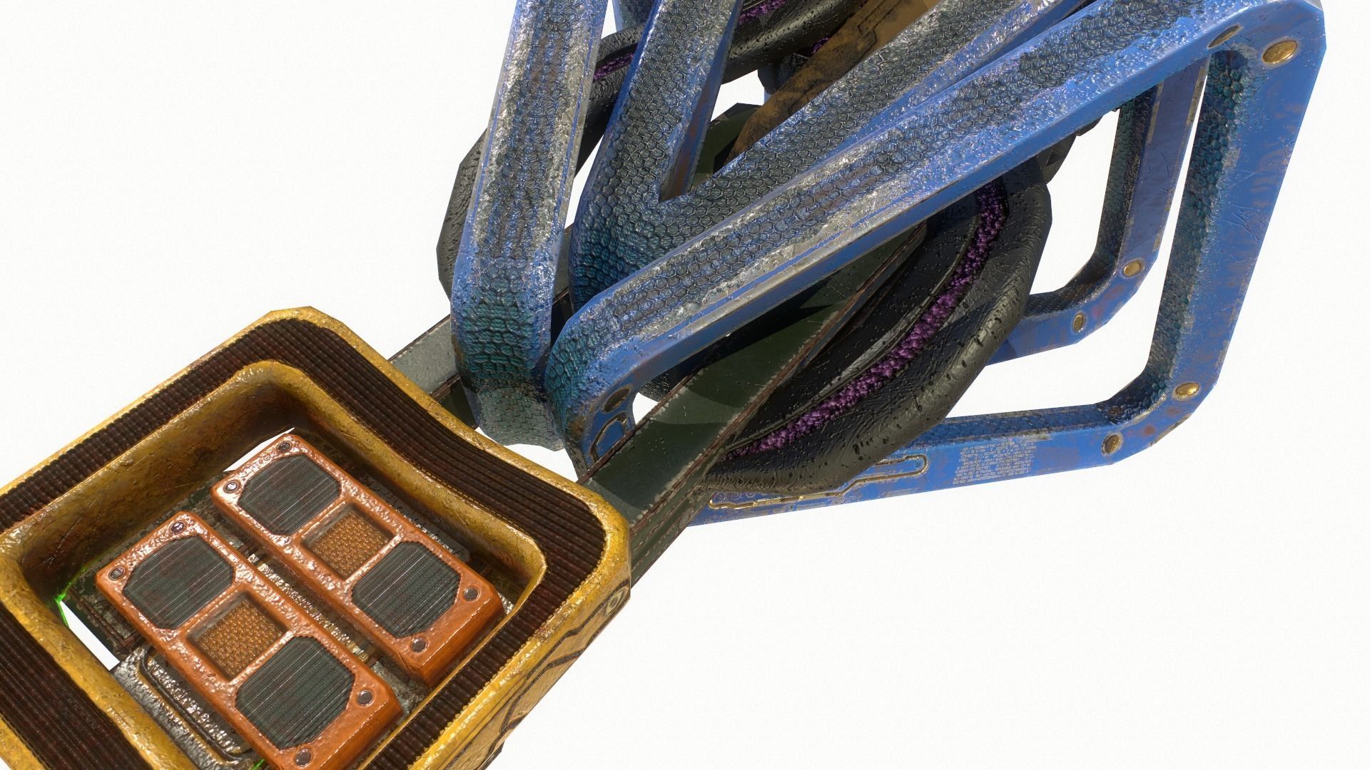 Sci Fi Gun 3 Low-poly 3D model_7