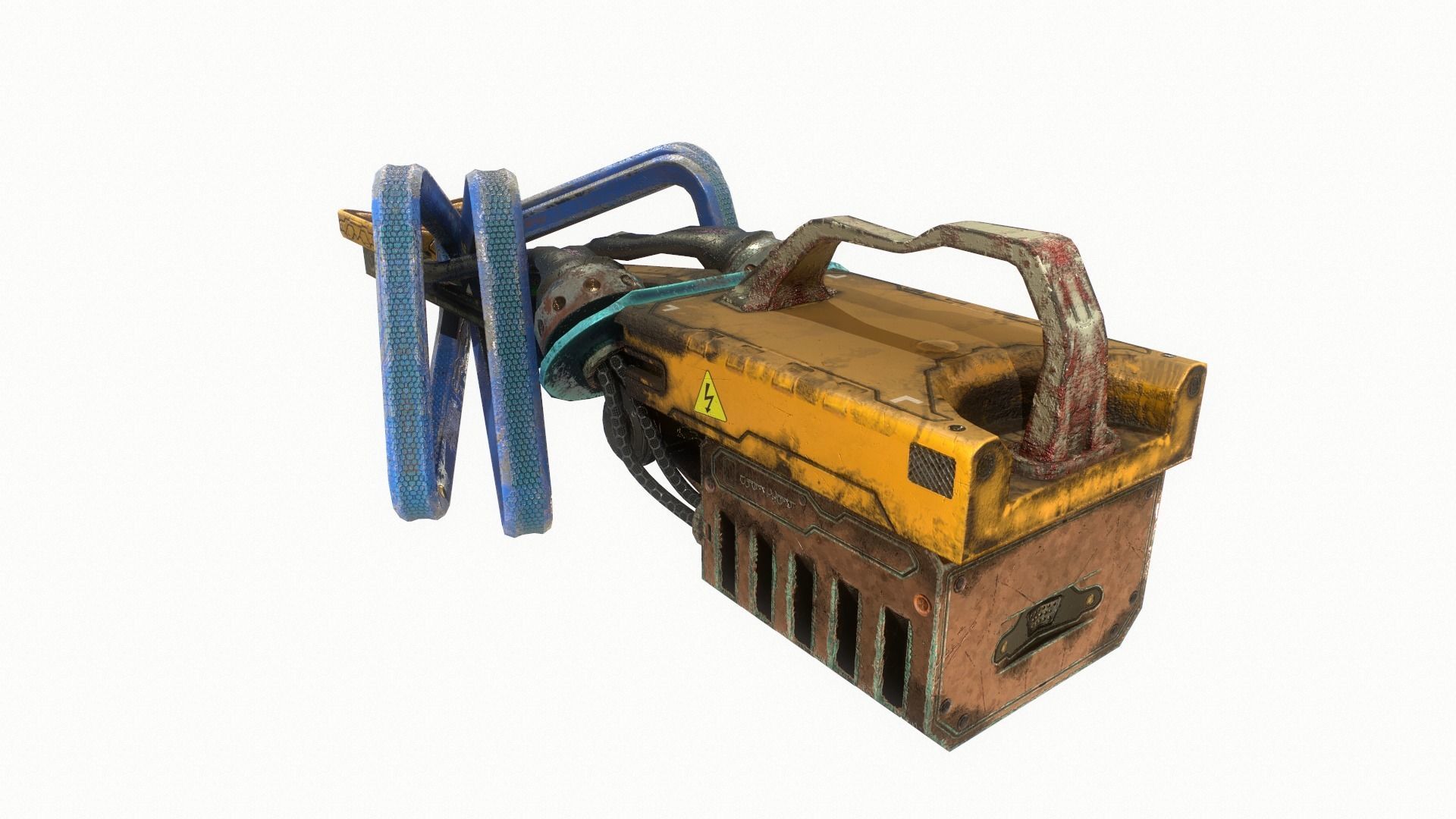 Sci Fi Gun 3 Low-poly 3D model_3