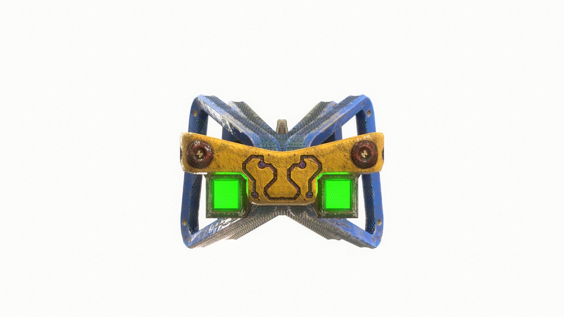 Sci Fi Gun 3 Low-poly 3D model_5