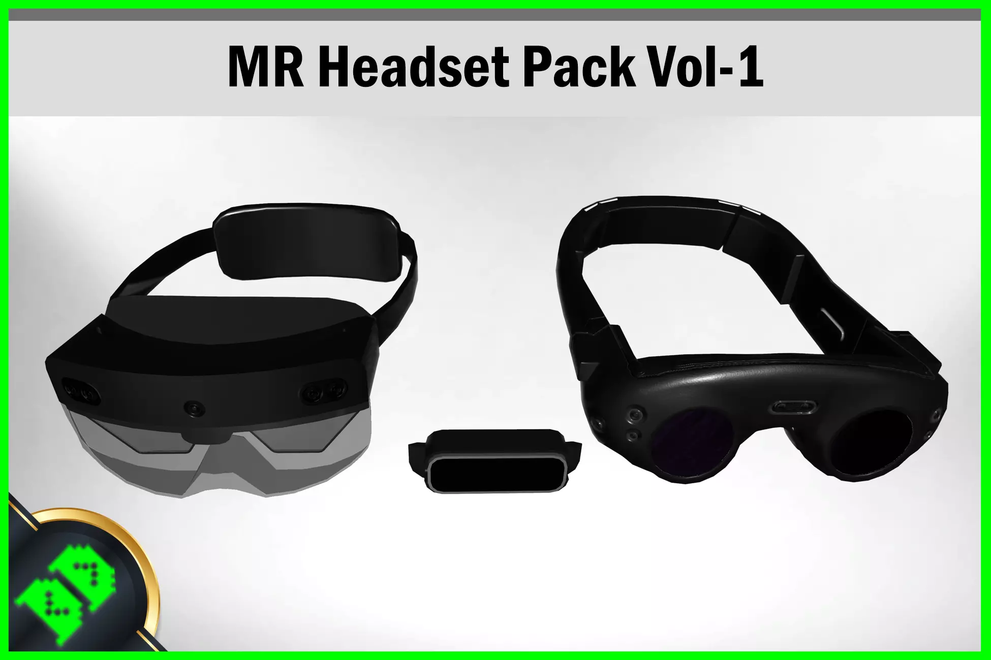 MR Headset Vol - 1 Low-poly 3D model_0