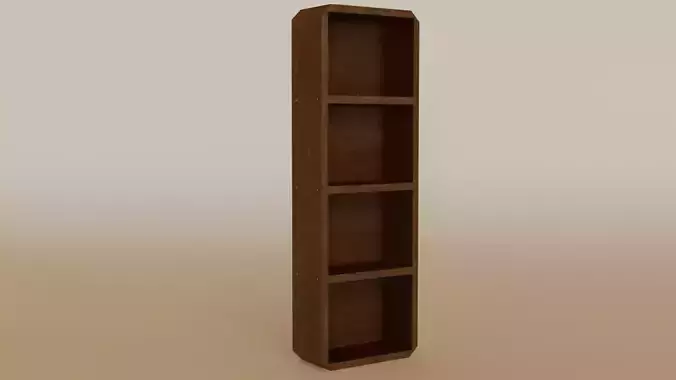 Bookcase with four shelves