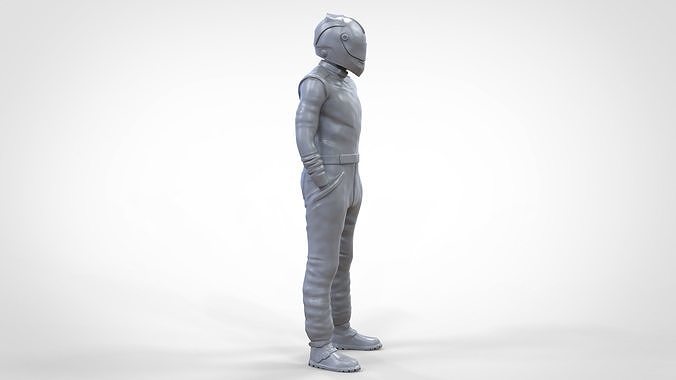 N4 Race Driver 1 64 Miniature standing 3D print model 2
