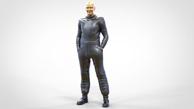 N4 Race Driver 1 64 Miniature standing 3D print model 3