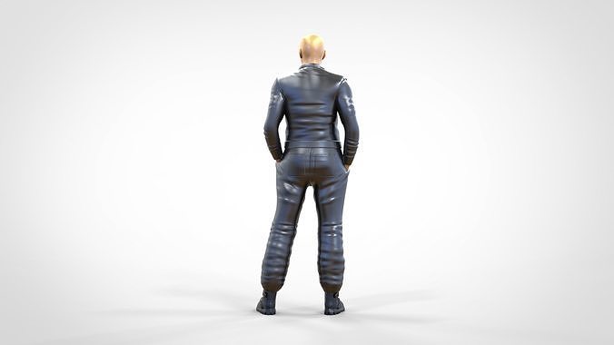 N4 Race Driver 1 64 Miniature standing 3D print model 7