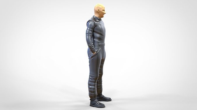N4 Race Driver 1 64 Miniature standing 3D print model 4
