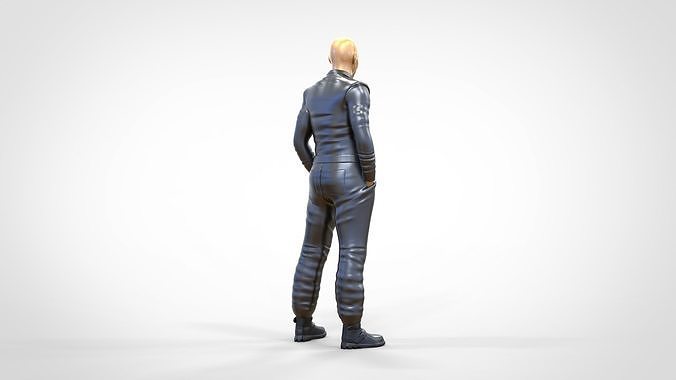 N4 Race Driver 1 64 Miniature standing 3D print model 6
