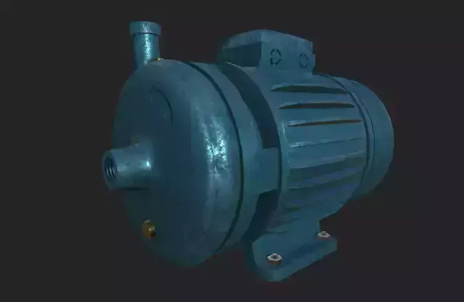 Centrifugal Pump Low-poly 3D model