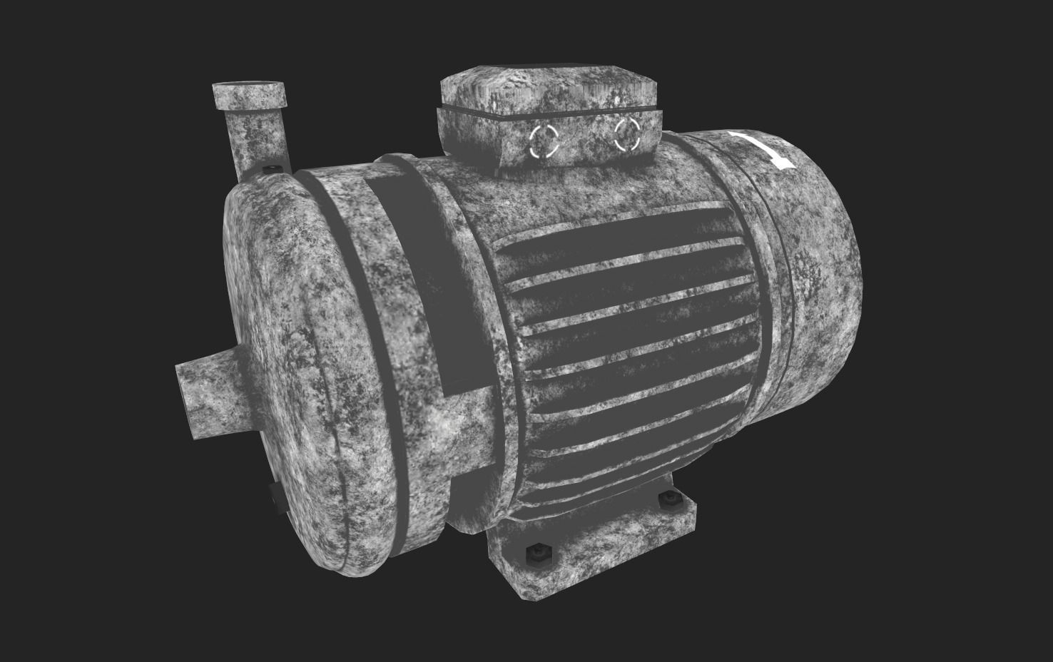 Centrifugal Pump Low-poly 3D model_17