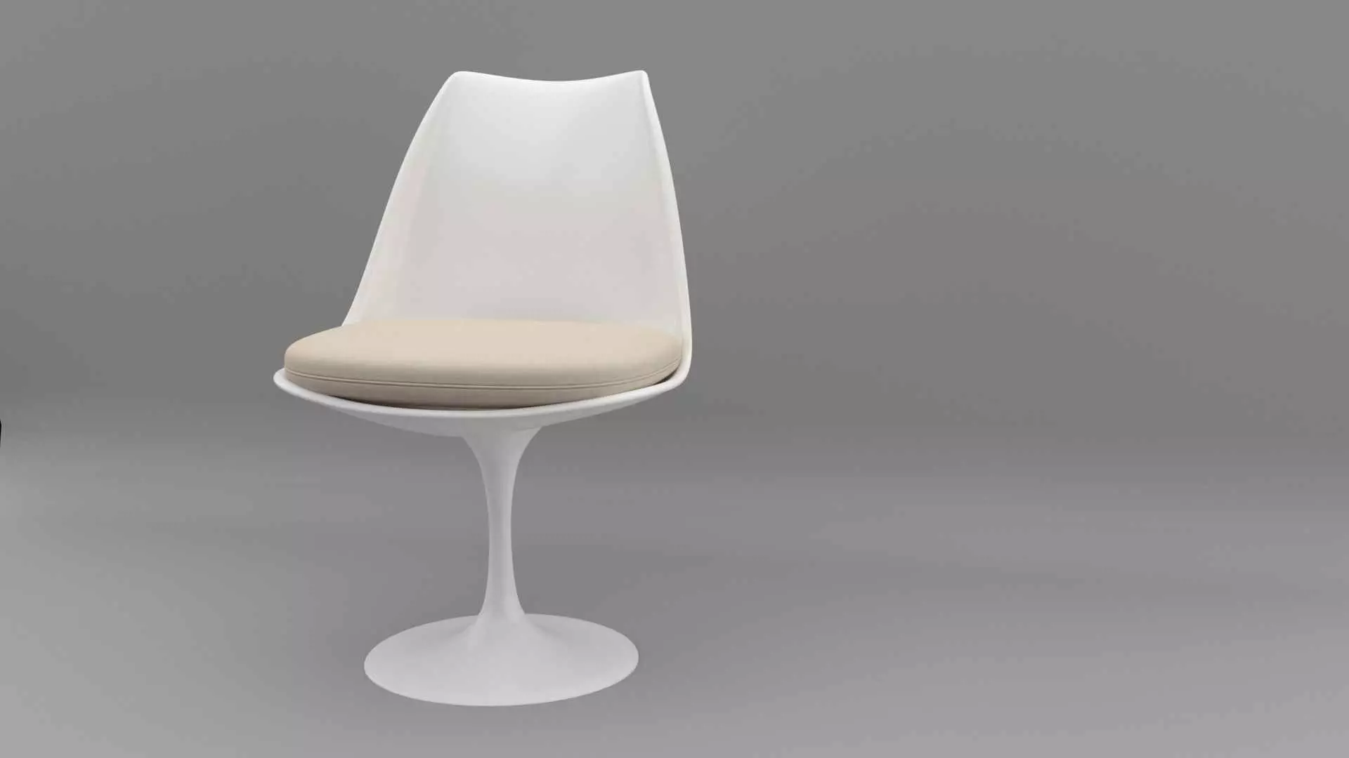 Saarinen Tulip armless chair 3D model