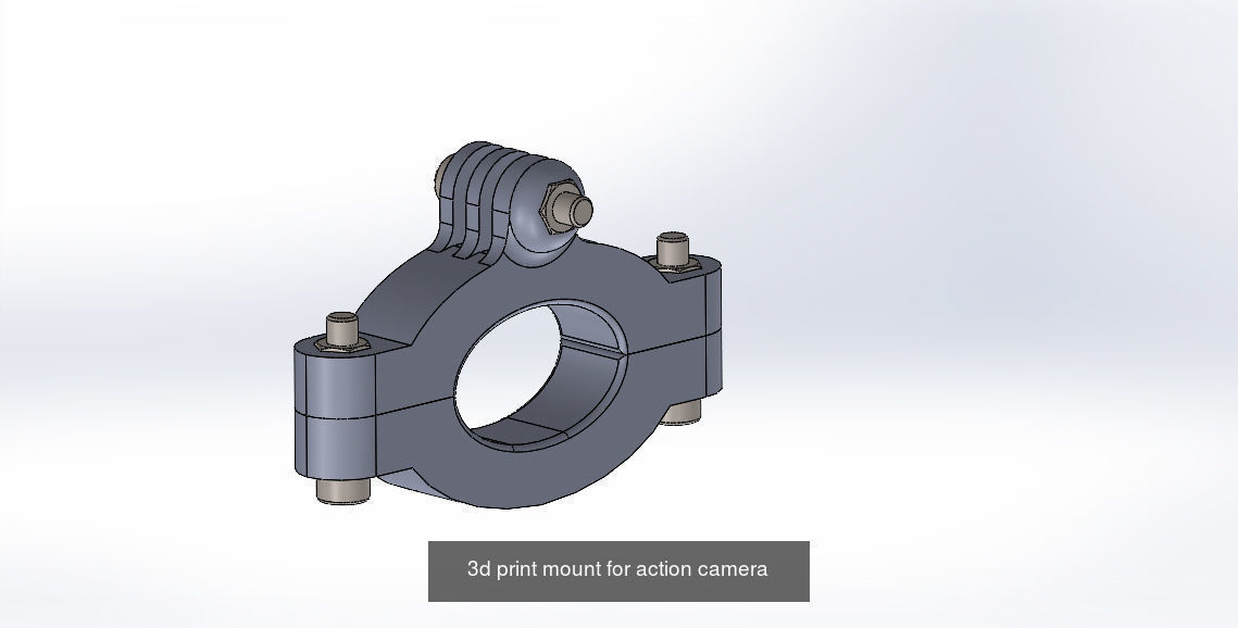 Action camera accesories KIT 3D Model Collection_6