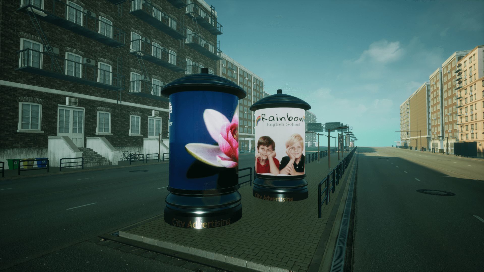 Advertising Panels 5 Unreal Engine Low-poly 3D model_6