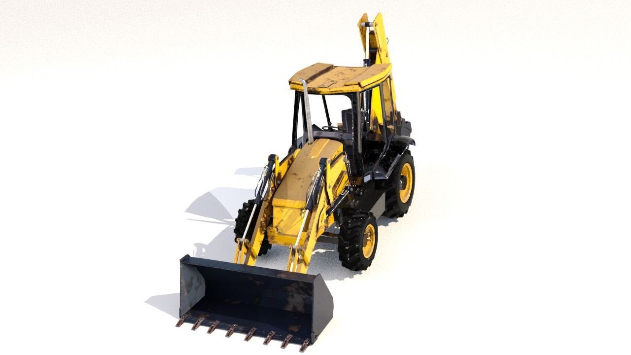 JCB Digger 3D model_1
