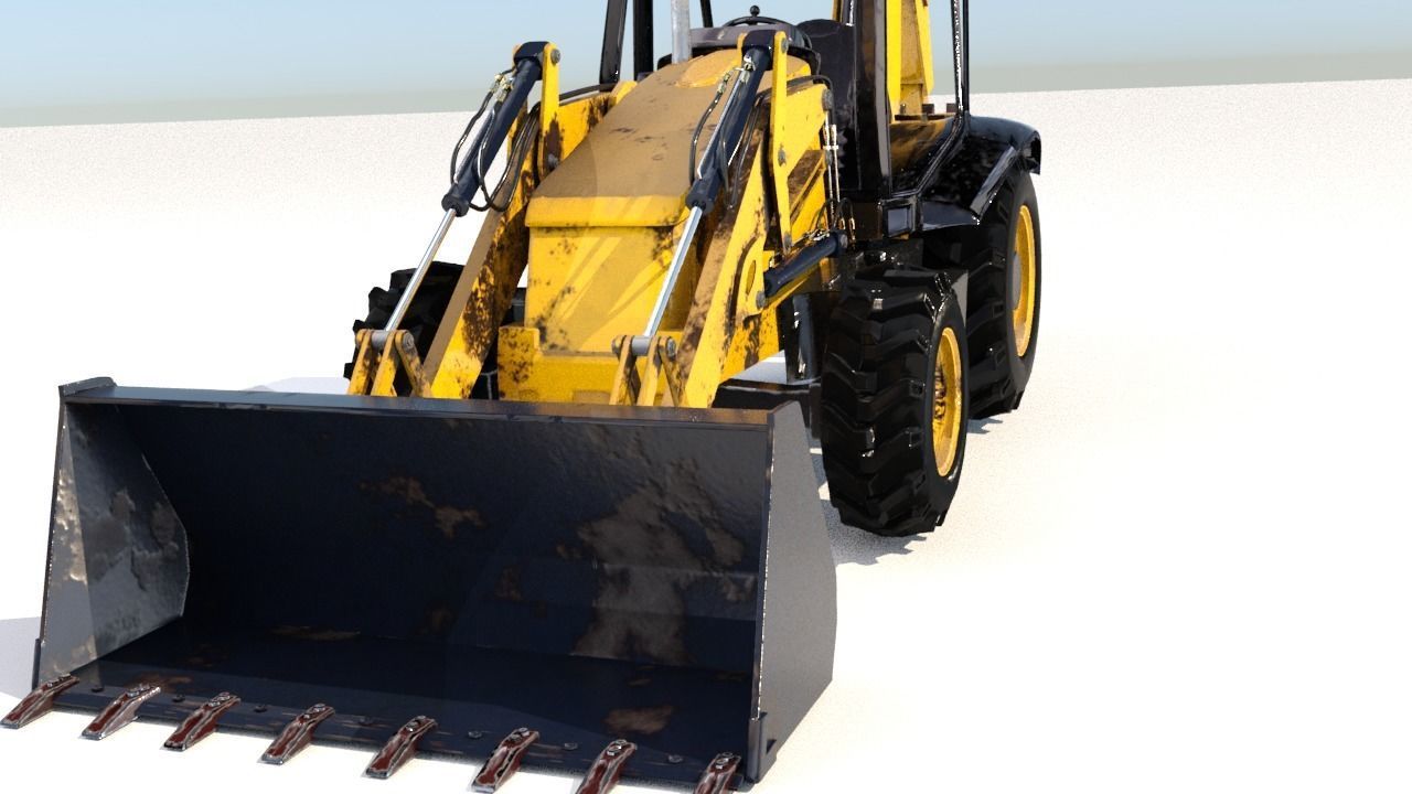 JCB Digger 3D model_4
