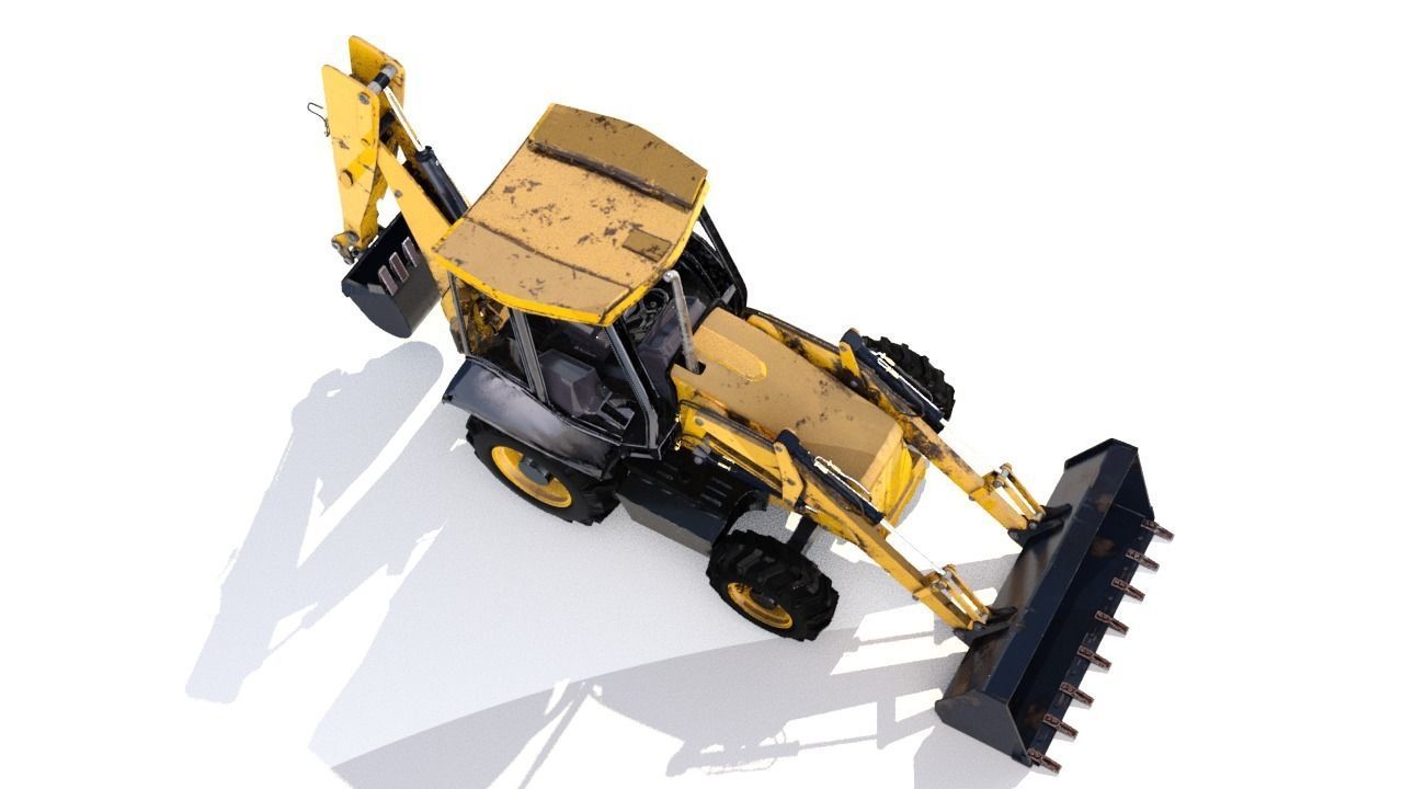 JCB Digger 3D model_6