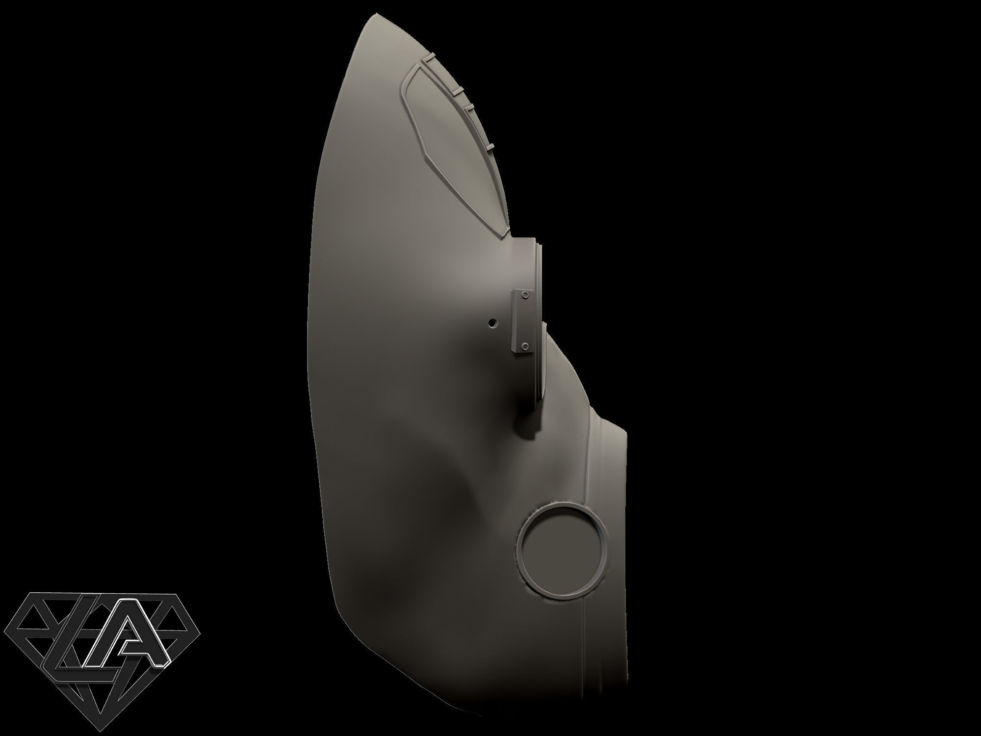 Stalker custom mask 3D print model_9