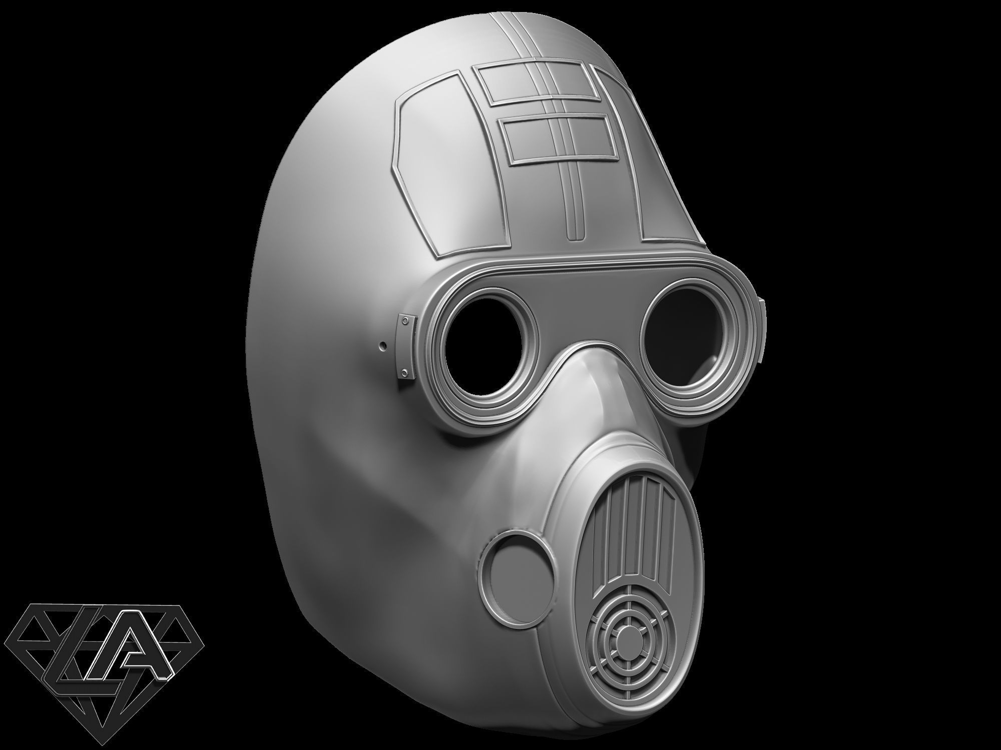 Stalker custom mask 3D print model_4