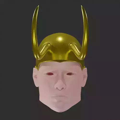 Classic Loki helmet Free 3D print model