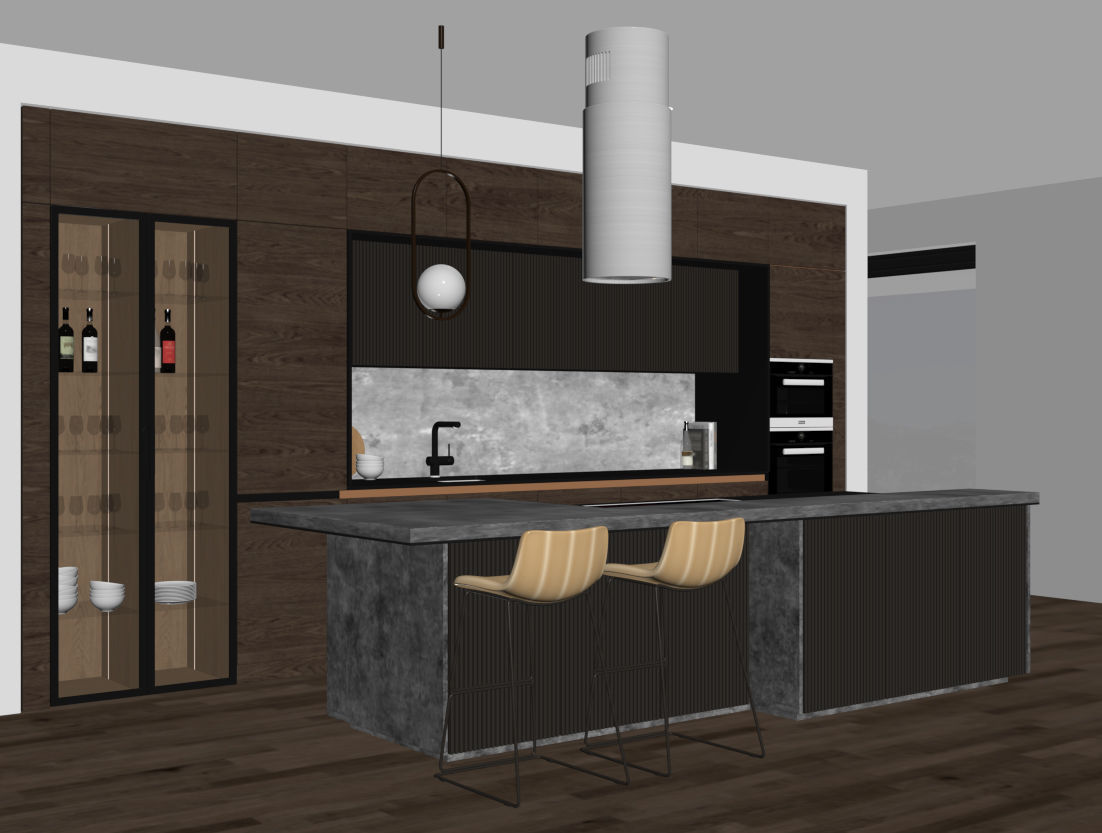 Modern kitchen 7 3D model_14