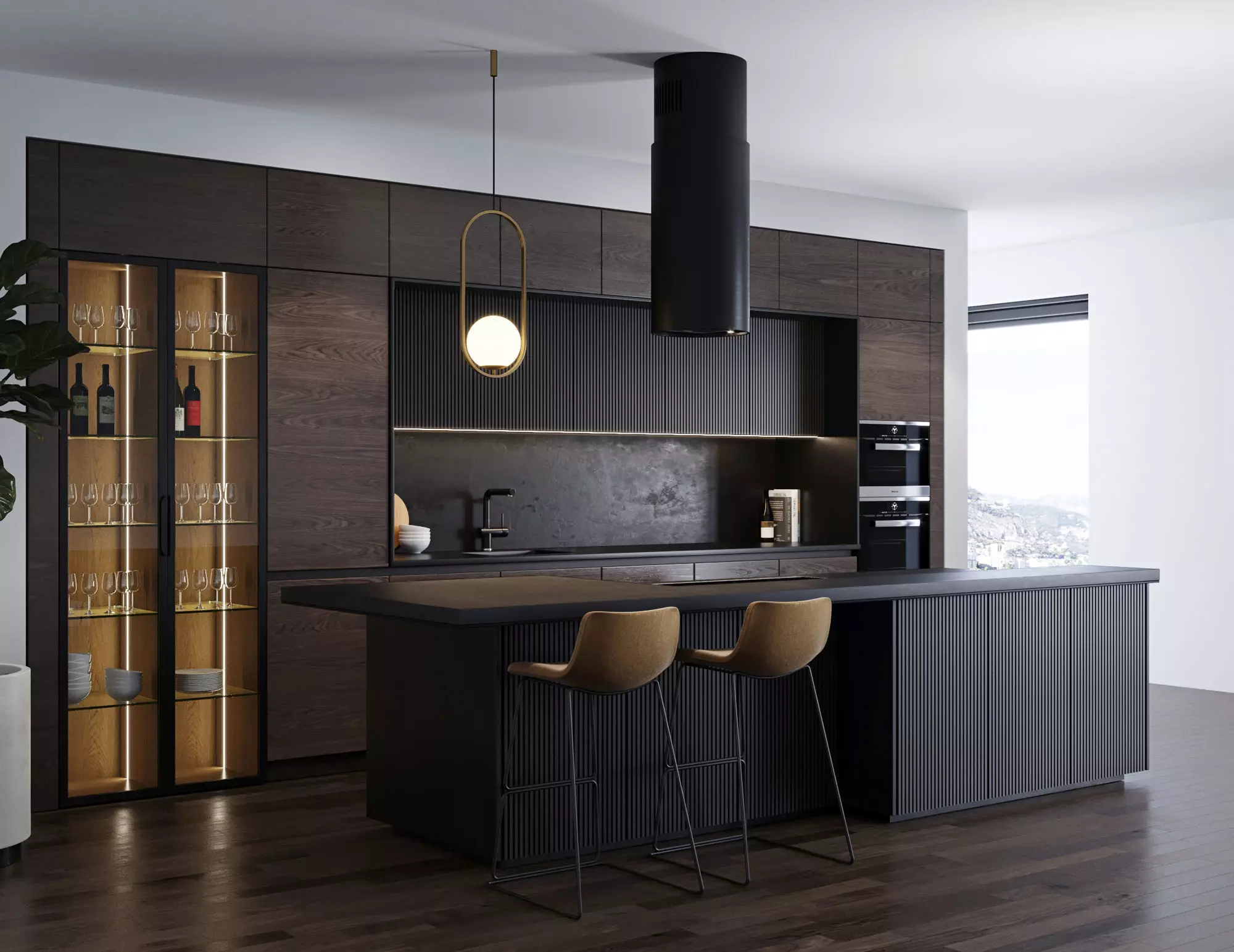 Modern kitchen 7 3D model_0