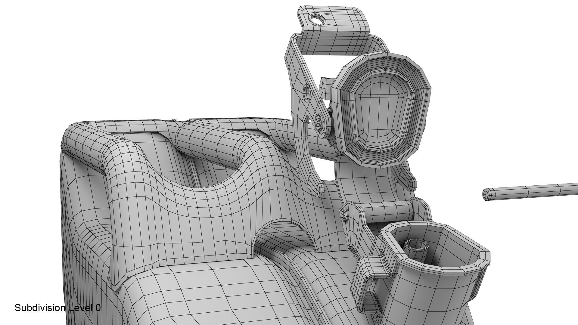 Gasoline canister red Jerry can 3D model_28