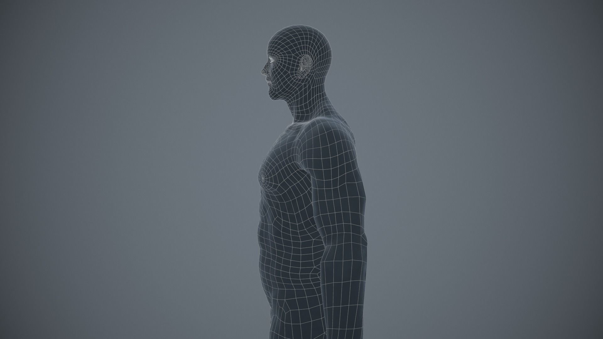 Rigged Textured Male Basemesh Low-poly 3D model_25