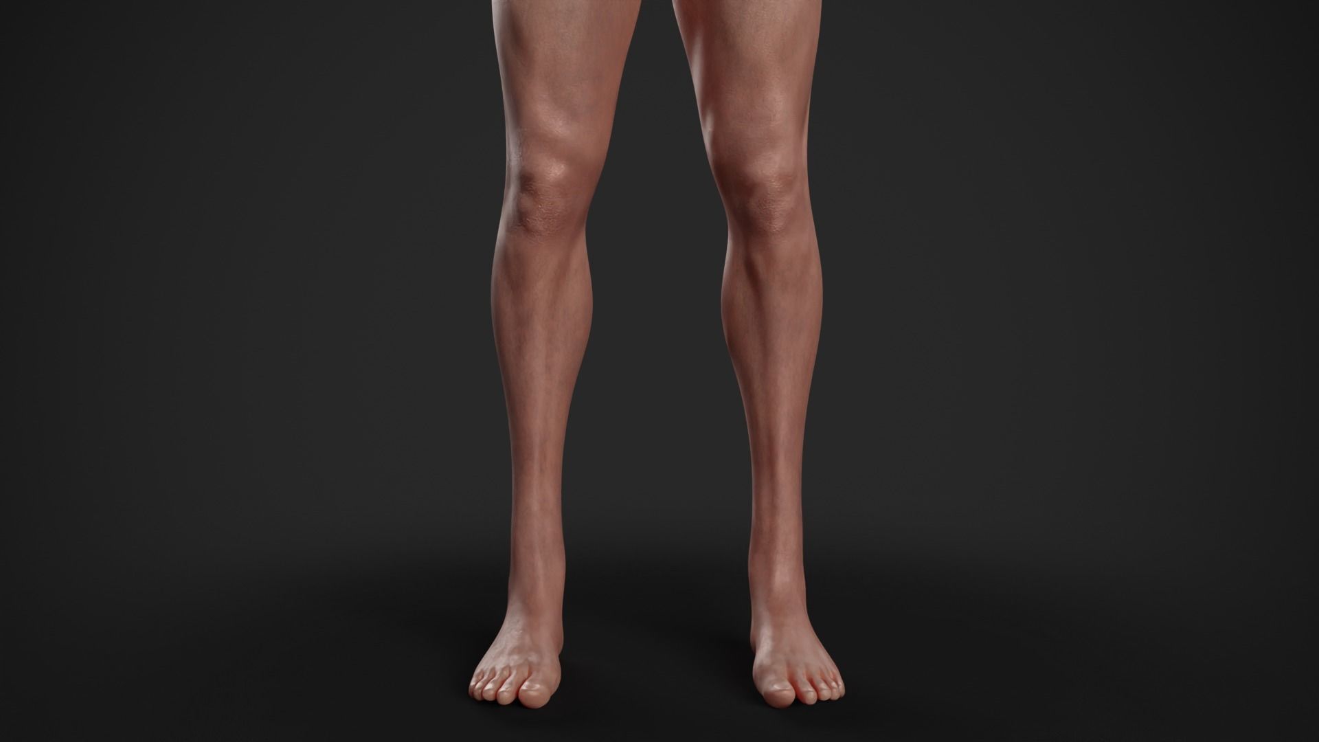 Rigged Textured Male Basemesh Low-poly 3D model_12