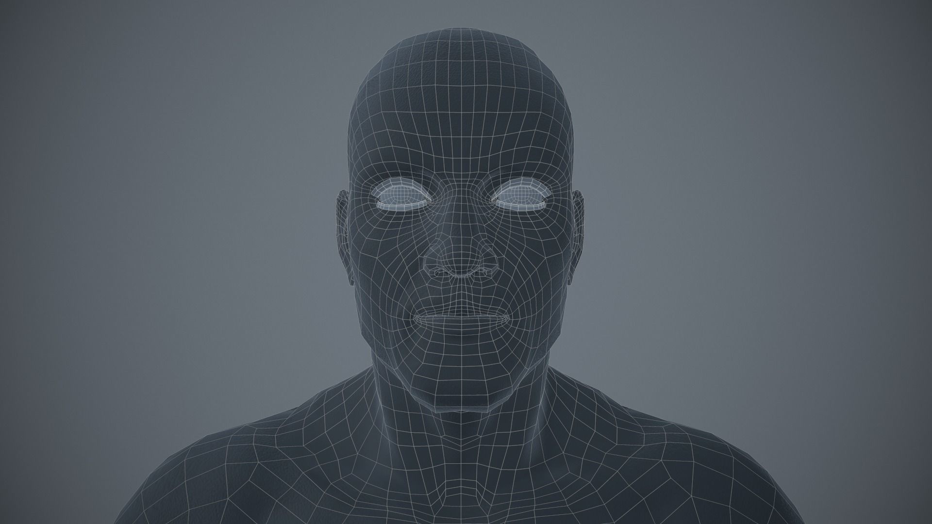 Rigged Textured Male Basemesh Low-poly 3D model_27