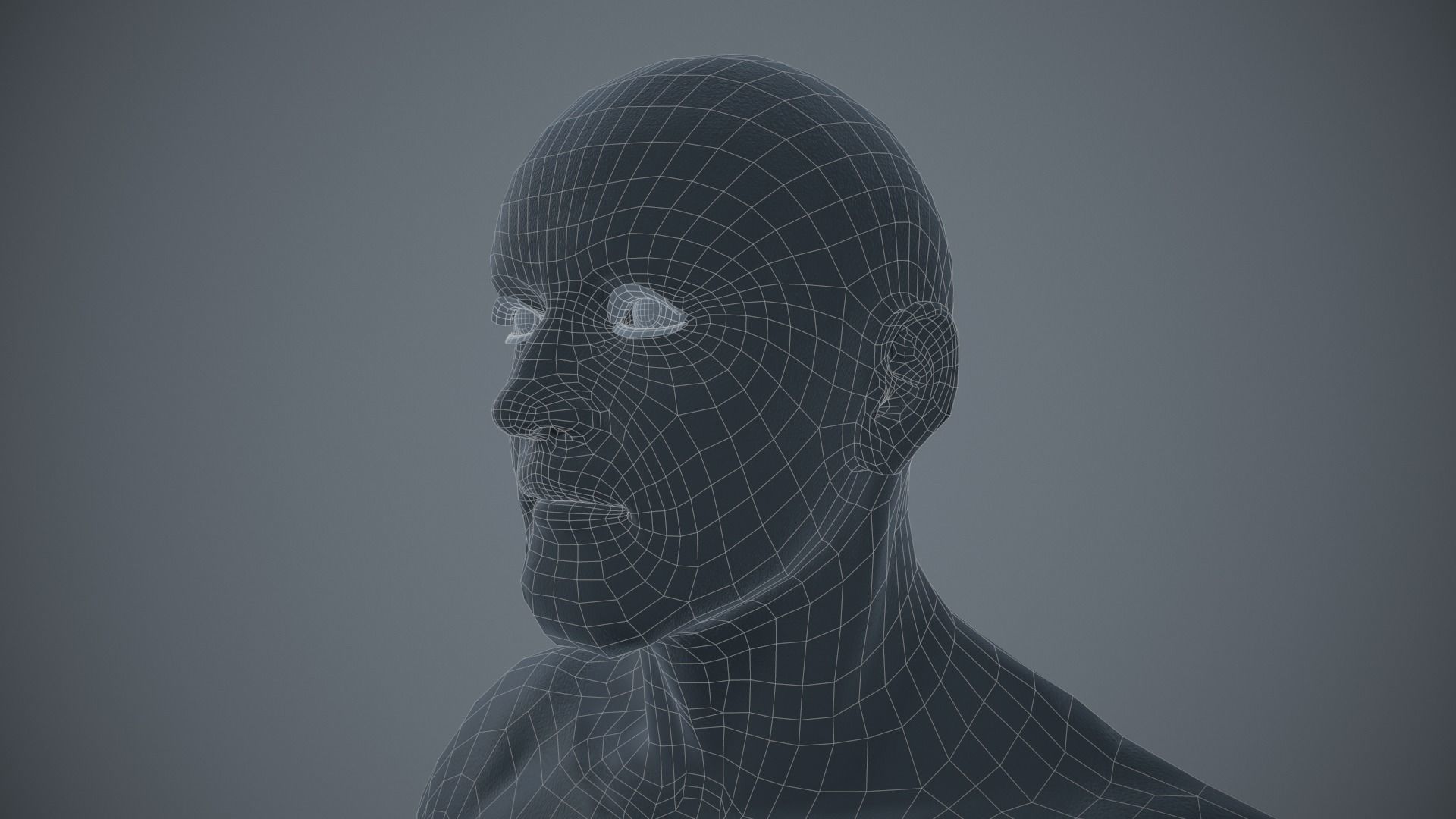 Rigged Textured Male Basemesh Low-poly 3D model_28