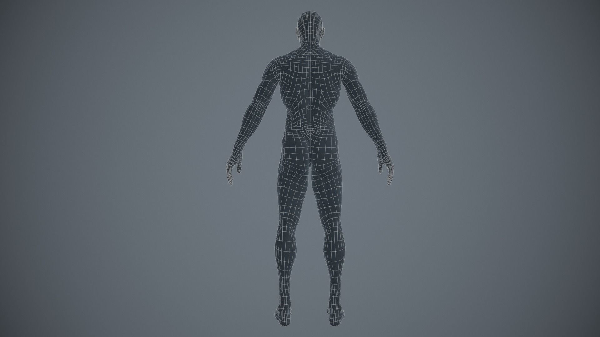Rigged Textured Male Basemesh Low-poly 3D model_17