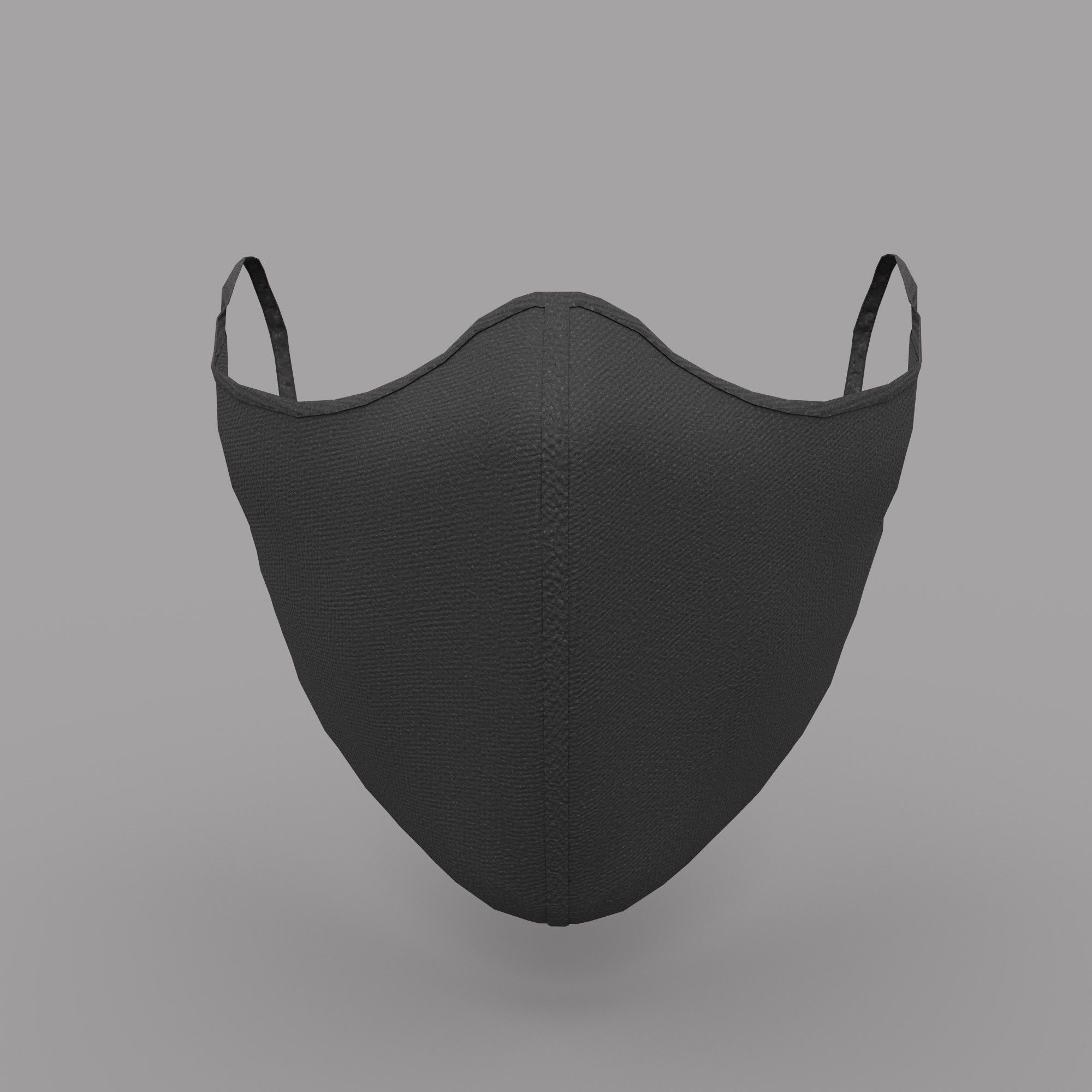 Protective face mask game model kit Low-poly 3D model_26