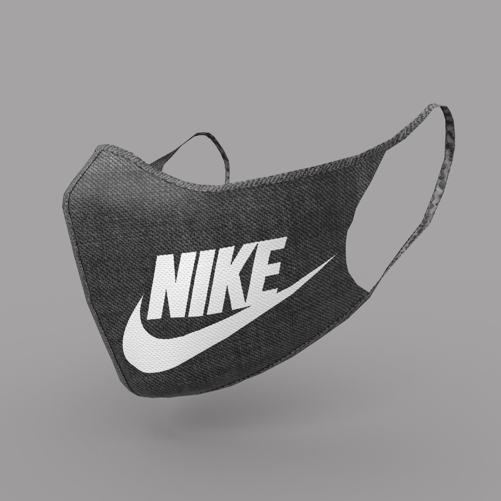 Protective face mask game model kit Low-poly 3D model_4