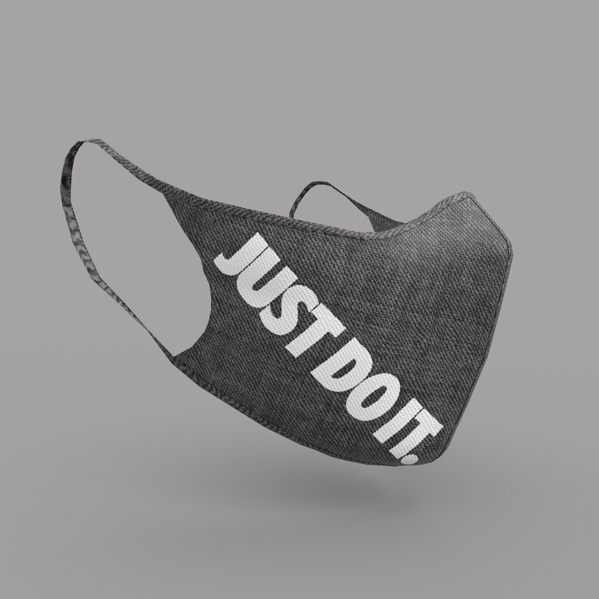 Protective face mask game model kit Low-poly 3D model_6