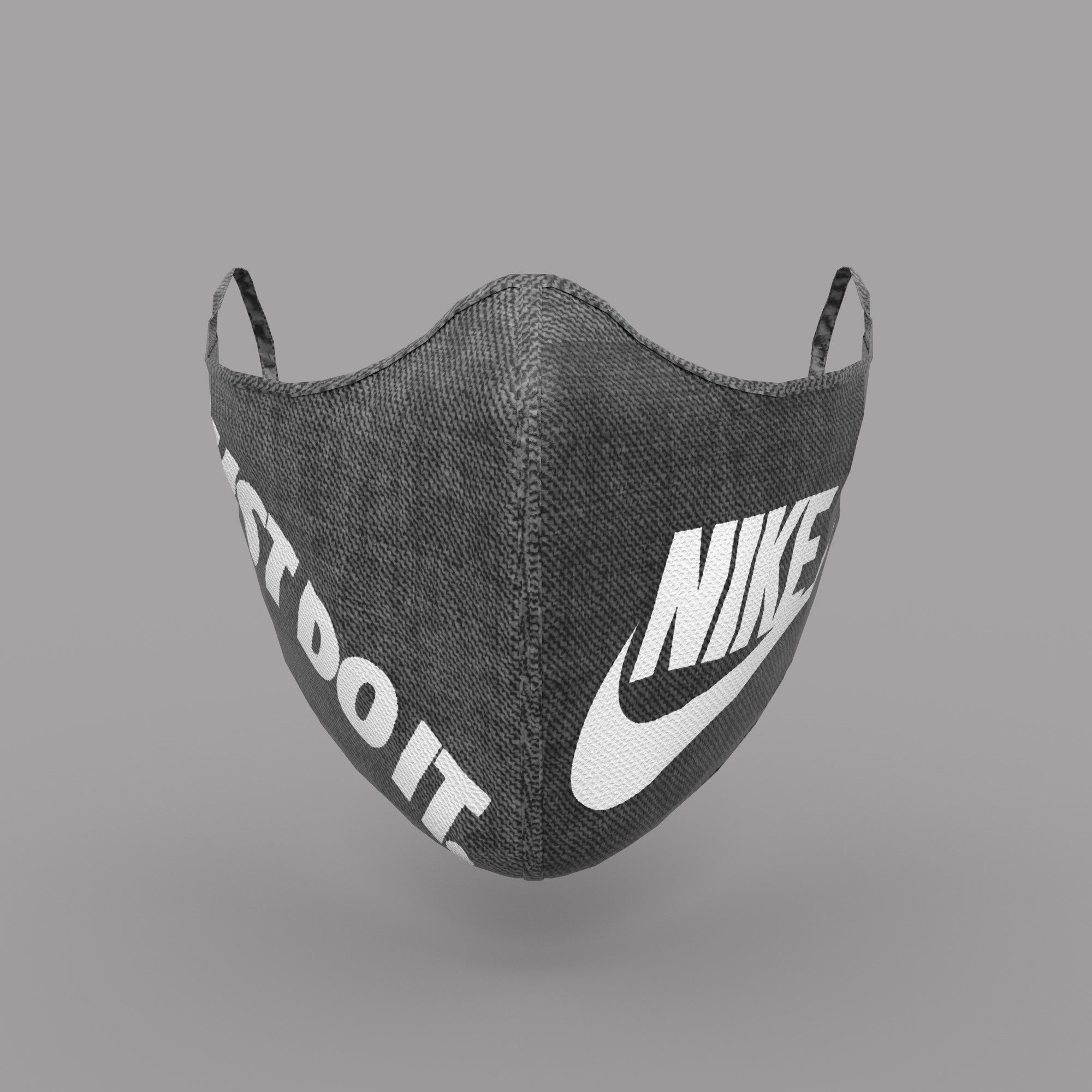 Protective face mask game model kit Low-poly 3D model_5