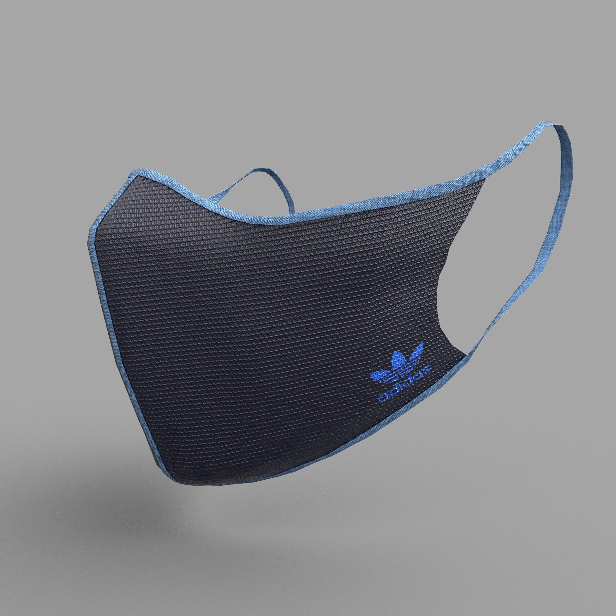 Protective face mask game model kit Low-poly 3D model_7