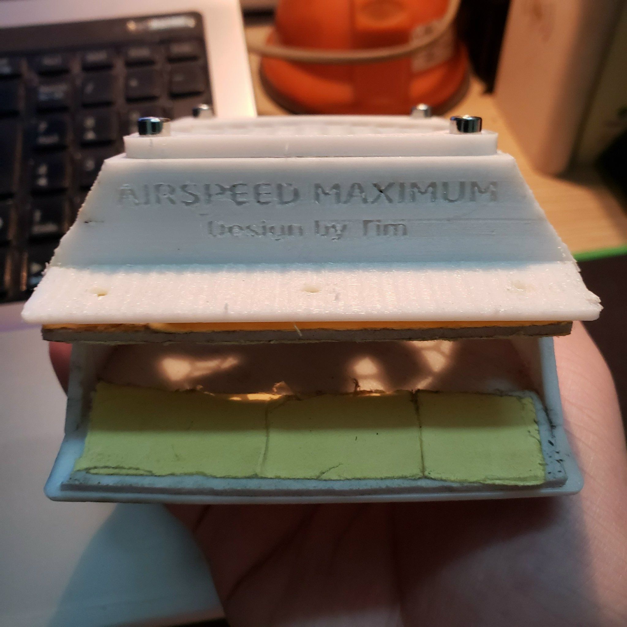 Laptop Side mounted cooling fan 3D print model_4