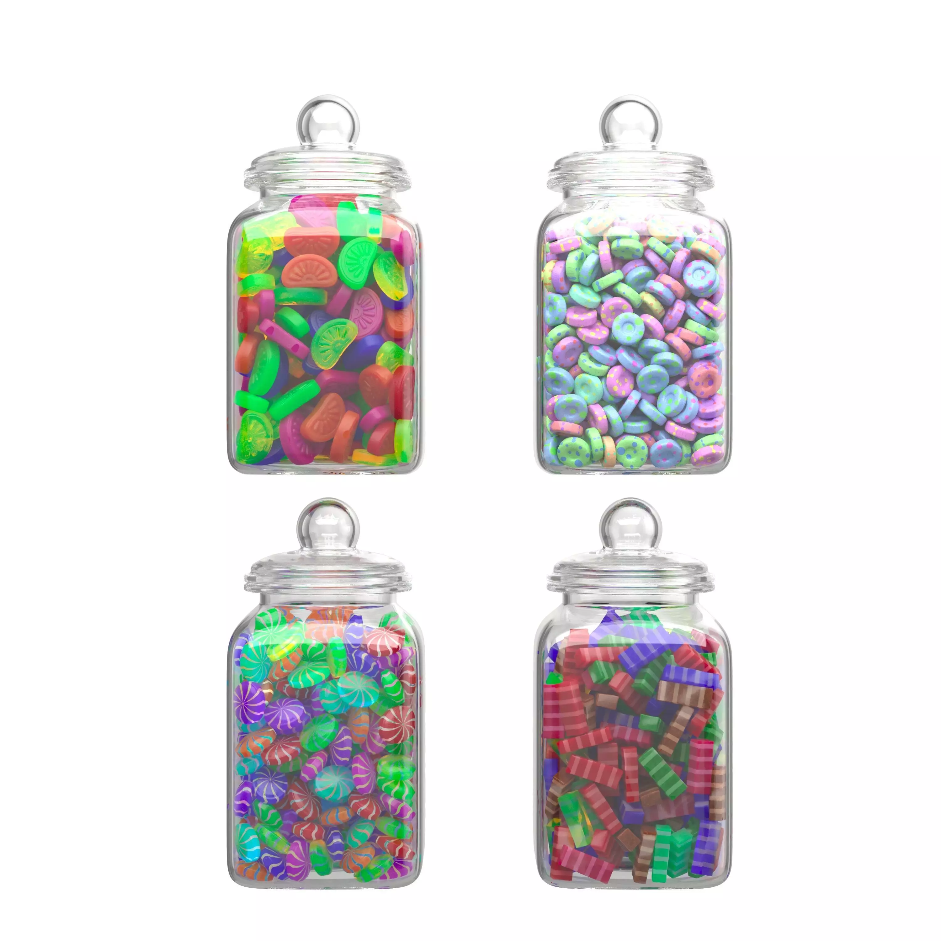 Candy Jar 3D model_0