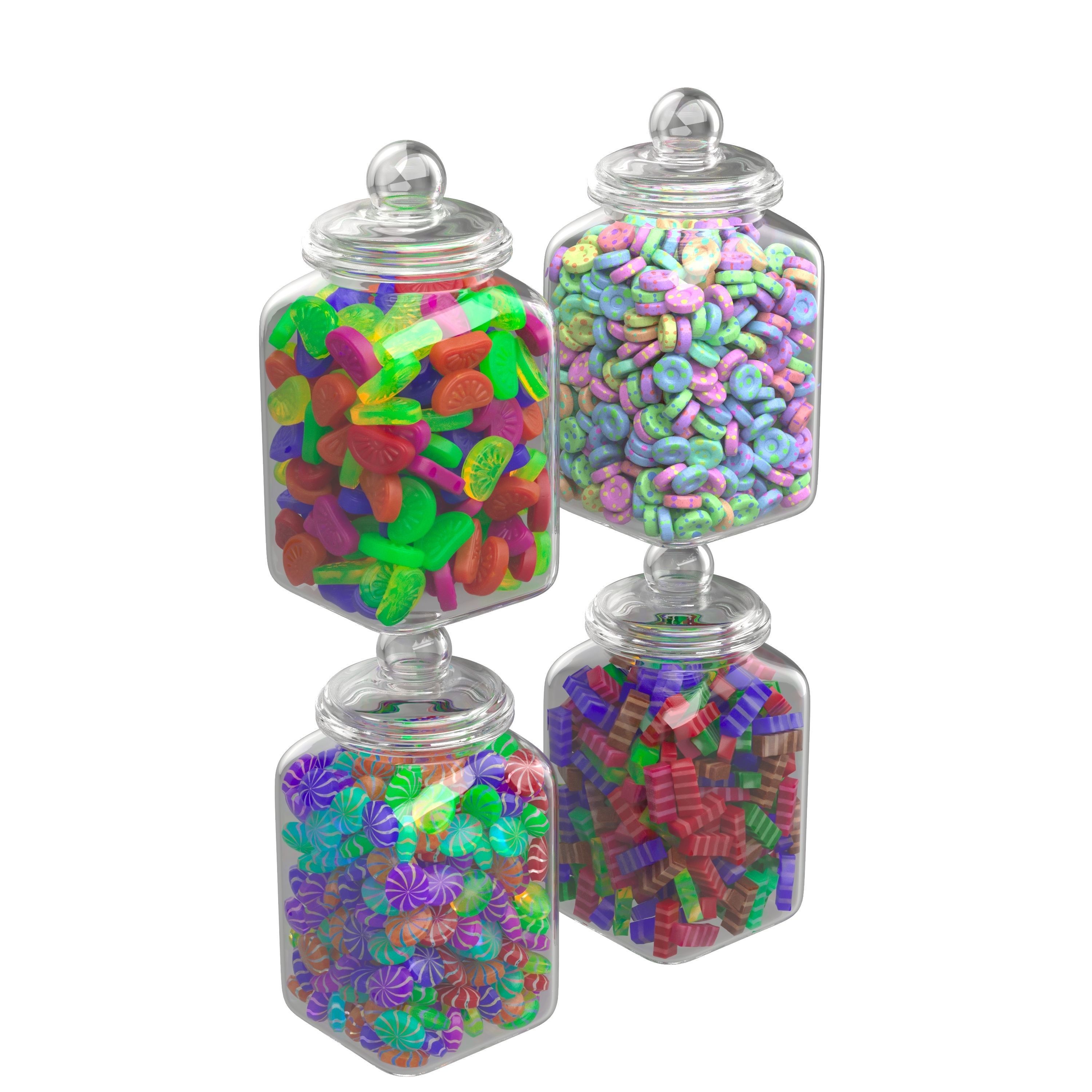 Candy Jar 3D model_1