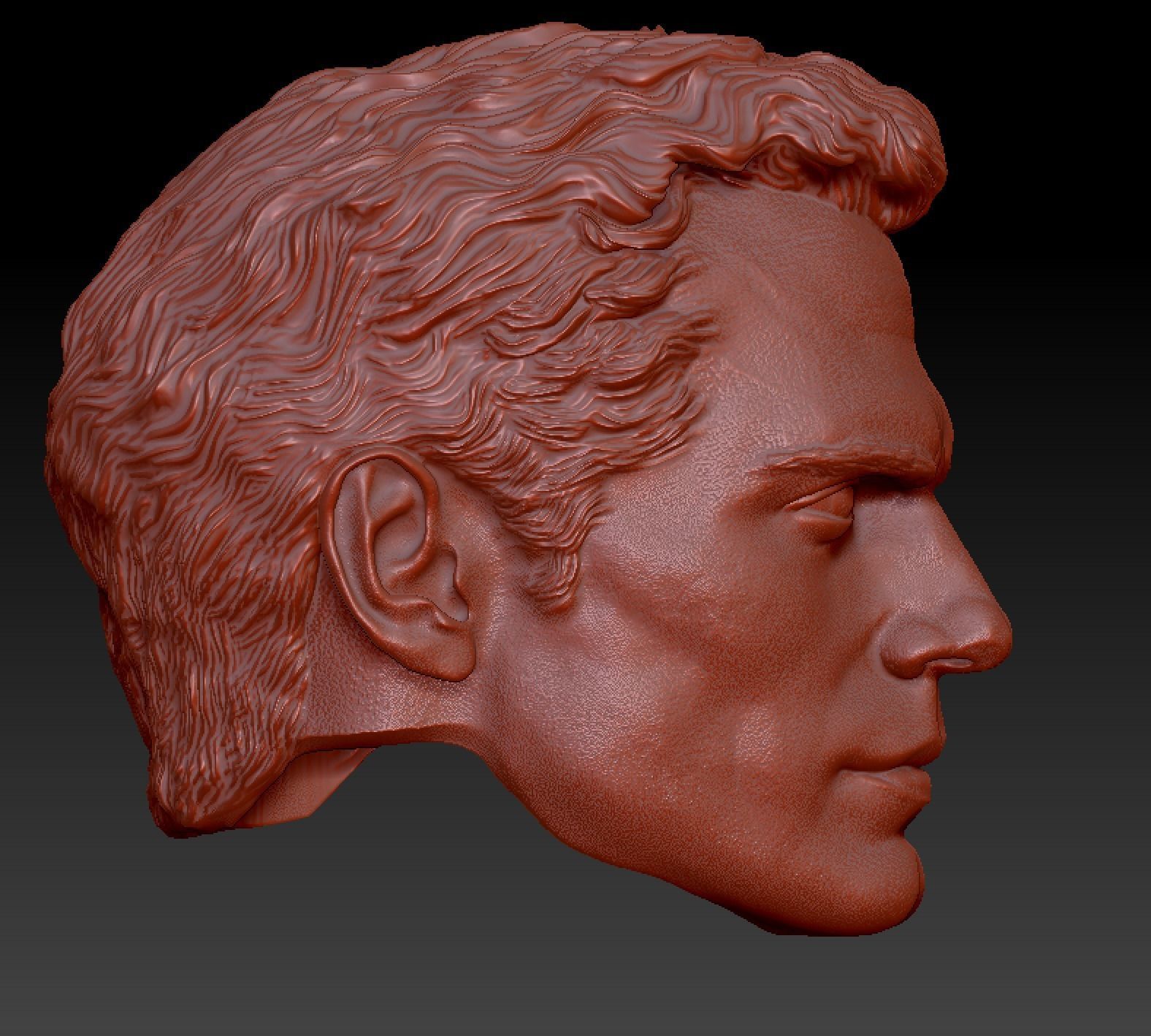 Henry Cavill head 3D print model_16