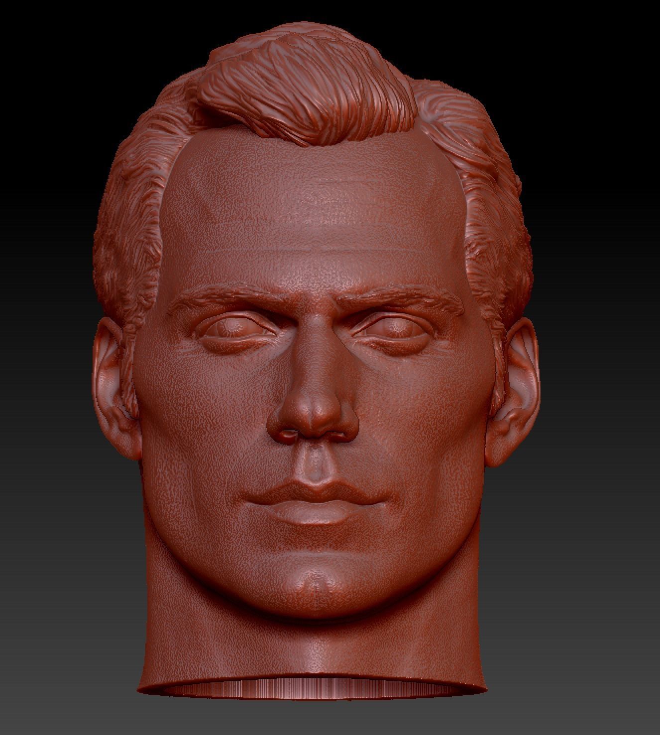 Henry Cavill head 3D print model_6