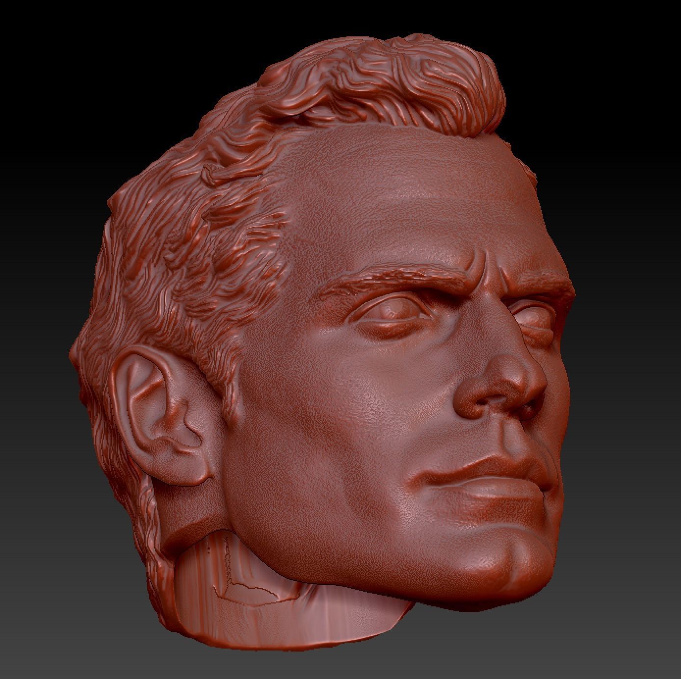 Henry Cavill head 3D print model_23