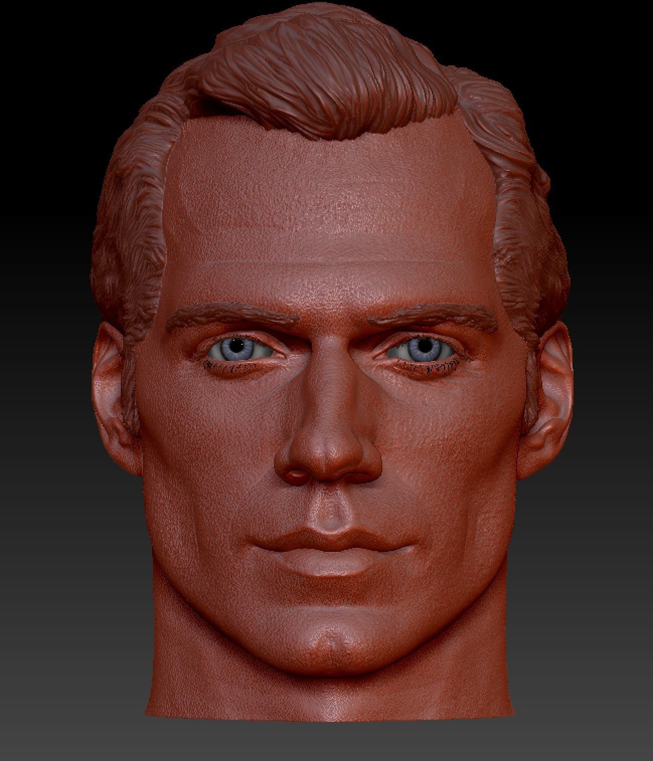 Henry Cavill head 3D print model_4
